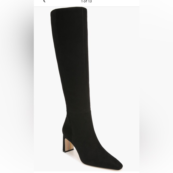 Sam Edelman Sylvia Knee High Boots Wide Calf - Picture 1 of 4